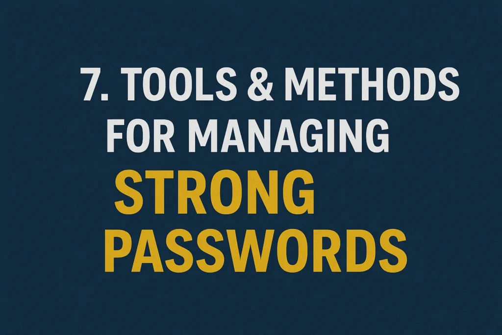 Tools & Methods for Managing Strong Passwords