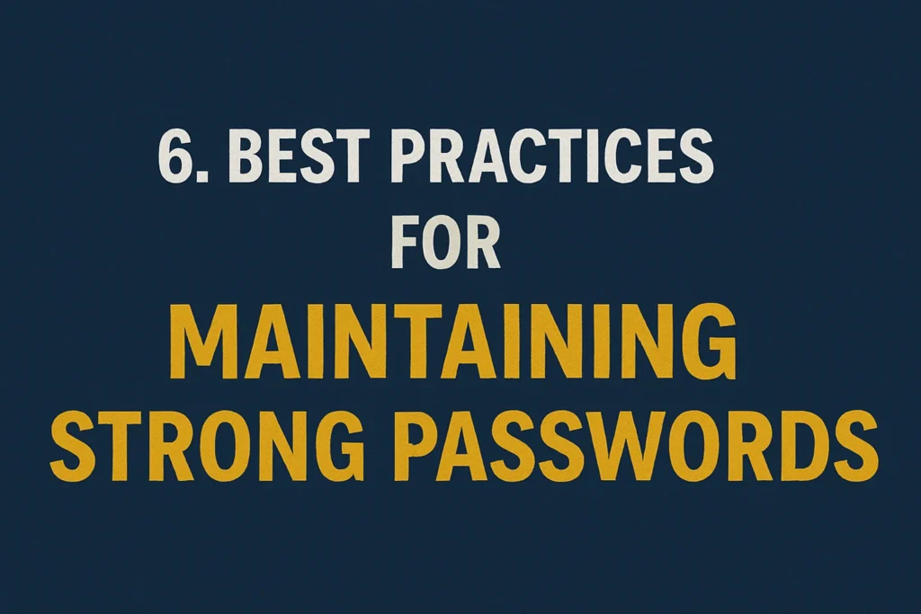 Best Practices for Maintaining Strong Passwords