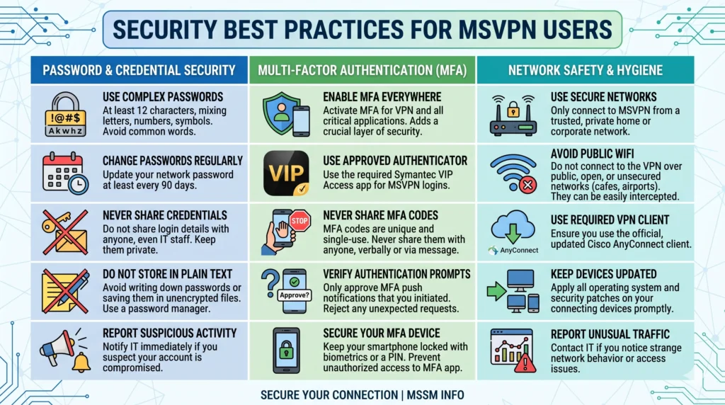 Security Best Practices for MSVPN Users Security Best Practices for MSVPN Users