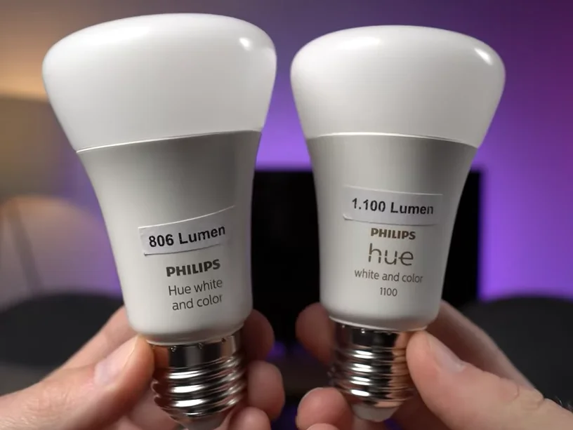 Philips Hue Ultra-Efficient A60 Smart Bulb with sleek white design, energy-saving LED technology, and smart connectivity for Alexa, Google, and Apple Home.