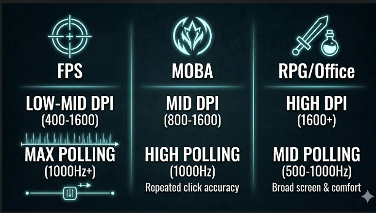 Best DPI and polling rate setting
