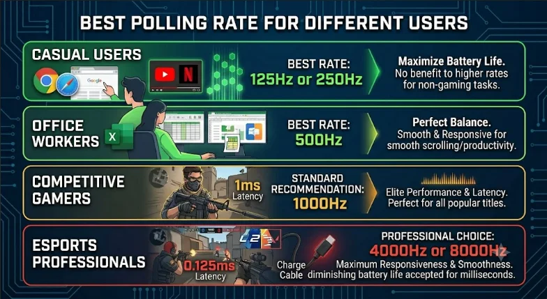 Best Polling Rate for Different Users Best Polling Rate for Different Users