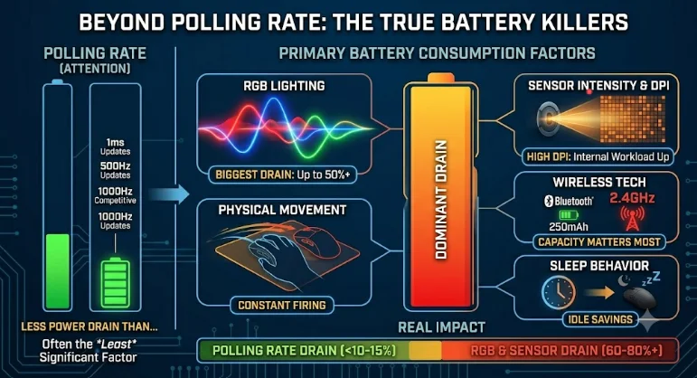 Factors That Affect Battery Consumption More Than Polling Rate Factors That Affect Battery Consumption More Than Polling Rate