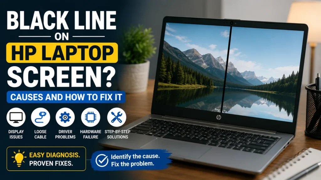 Black Line on HP Laptop Screen