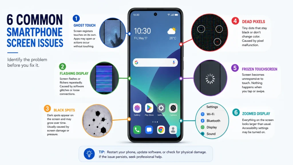 Common Phone Screen Problems Common phone screen problems
