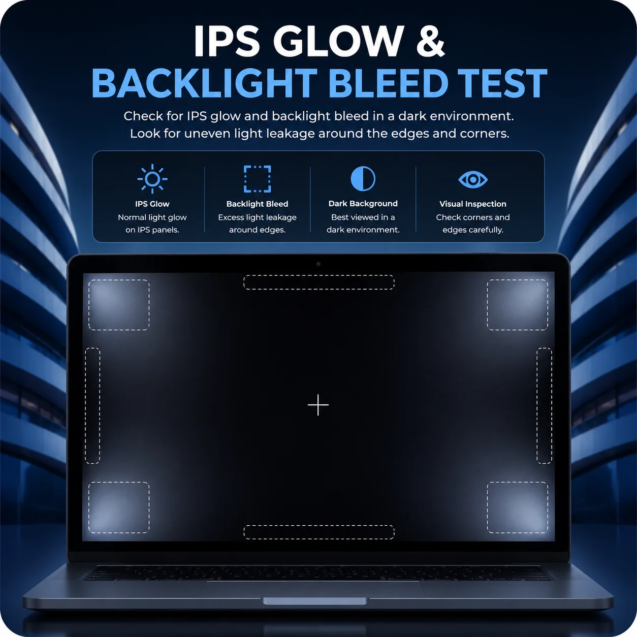 IPS Glow or Backlight Bleed Test