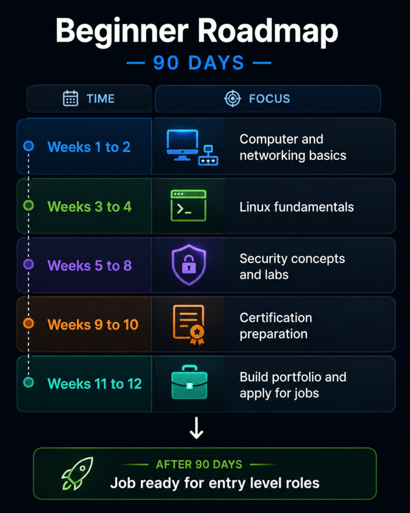 how to get into cybersecurity in 90 days