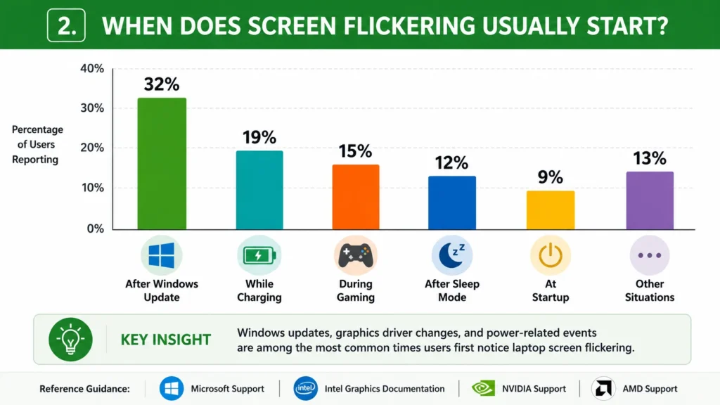 Fix Laptop Screen Flickering Based on the Situation
