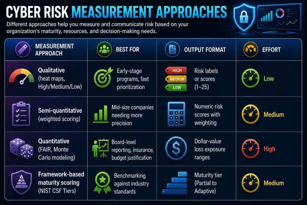 CYBER RISK MEASUREMENT APPROACHES